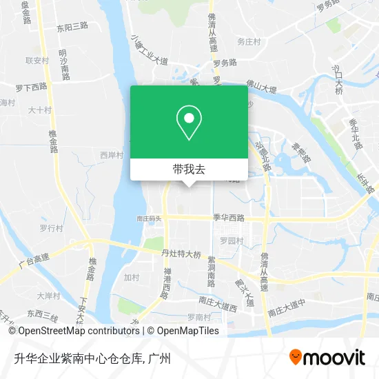升华企业紫南中心仓仓库地图