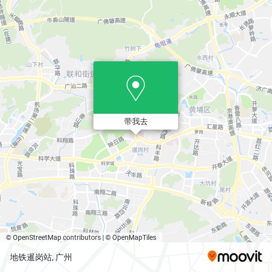 地铁暹岗站地图