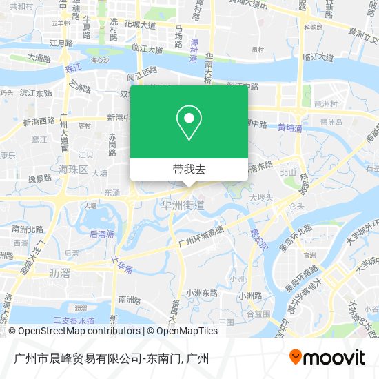 广州市晨峰贸易有限公司-东南门地图
