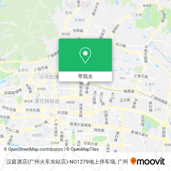 汉庭酒店(广州火车东站店)-NO1279地上停车场地图