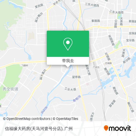 信福缘大药房(天马河壹号分店)地图