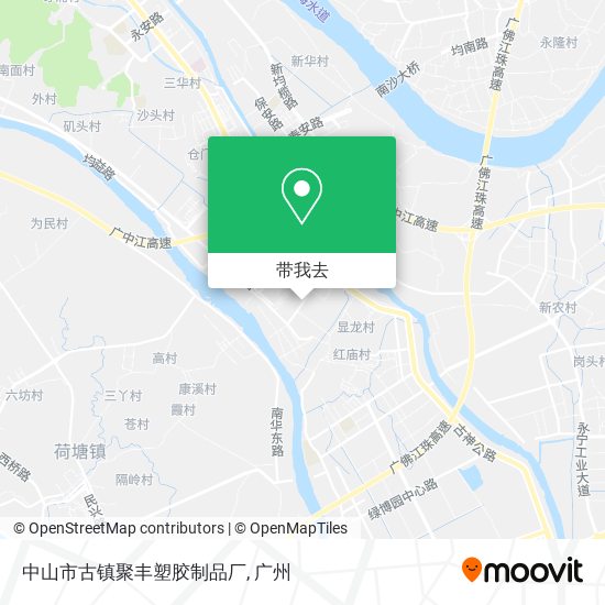 中山市古镇聚丰塑胶制品厂地图