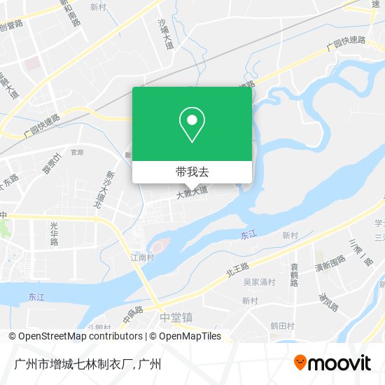 广州市增城七林制衣厂地图