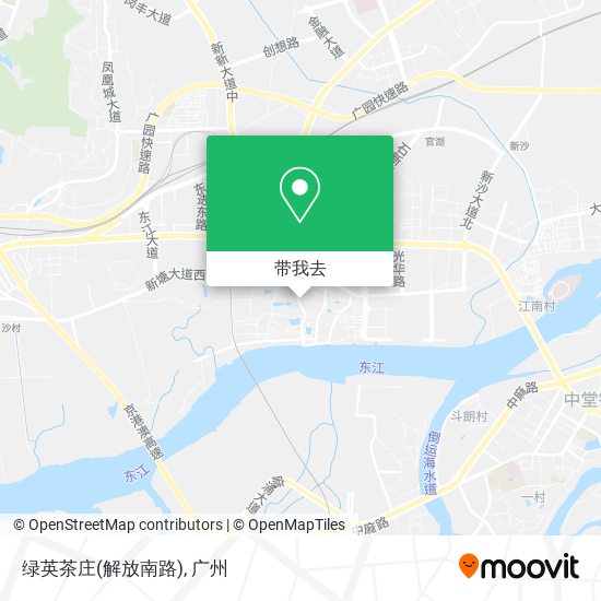 绿英茶庄(解放南路)地图