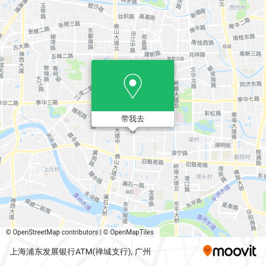 上海浦东发展银行ATM(禅城支行)地图