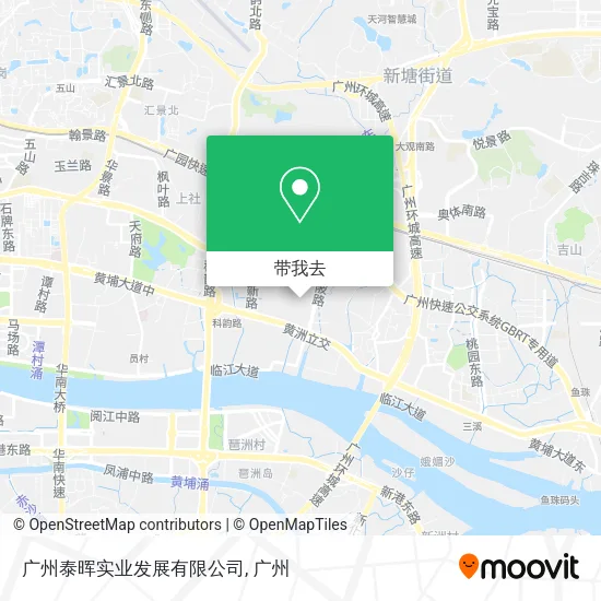 广州泰晖实业发展有限公司地图