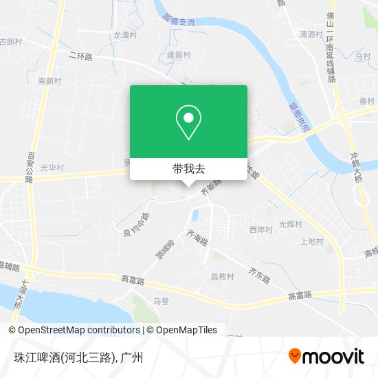 珠江啤酒(河北三路)地图