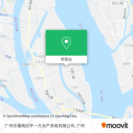广州市番禺区甲一方水产养殖有限公司地图