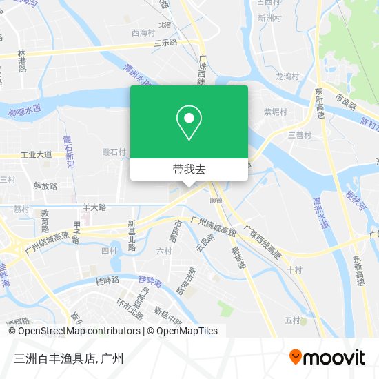 三洲百丰渔具店地图
