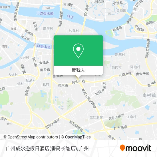 广州威尔逊假日酒店(番禺长隆店)地图