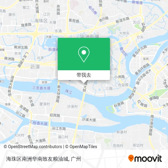 海珠区南洲华南致友粮油城地图