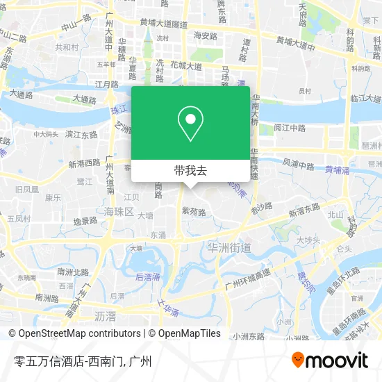 零五万信酒店-西南门地图