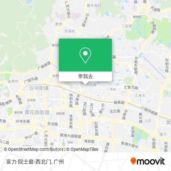 富力·院士庭-西北门地图