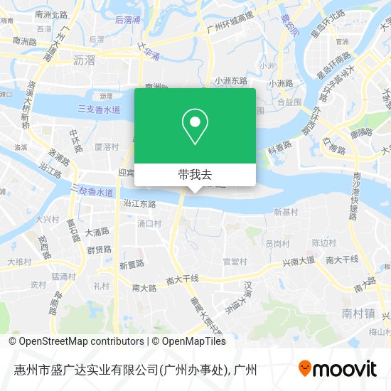 惠州市盛广达实业有限公司(广州办事处)地图