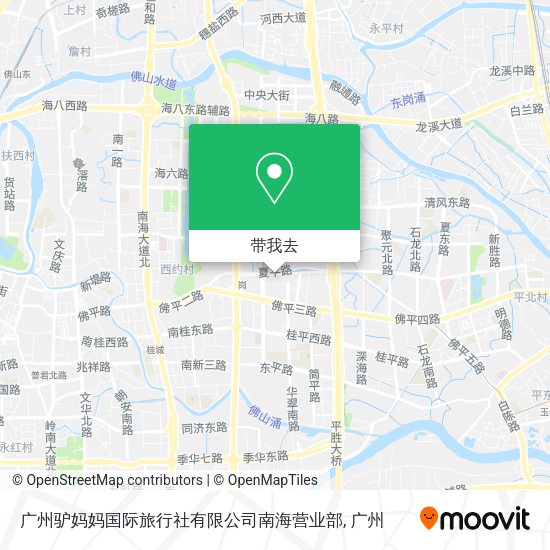 广州驴妈妈国际旅行社有限公司南海营业部地图