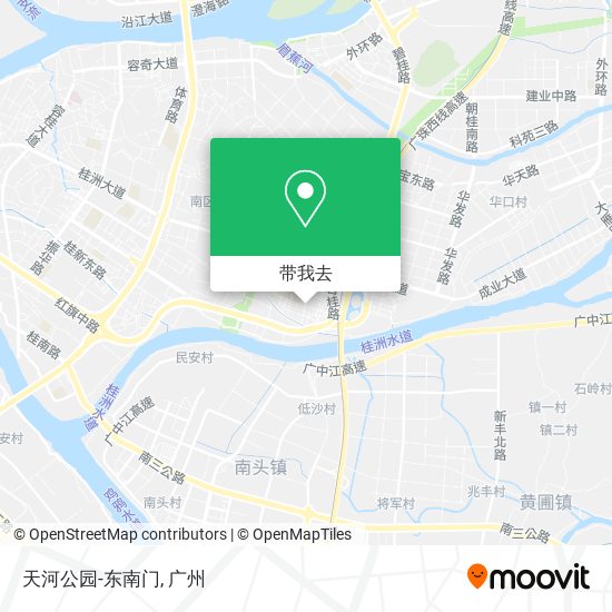 天河公园-东南门地图