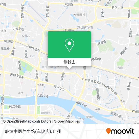 岐黄中医养生馆(车陂店)地图