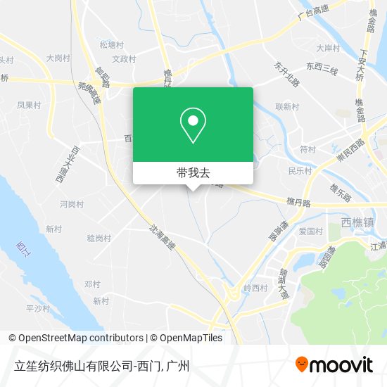 立笙纺织佛山有限公司-西门地图