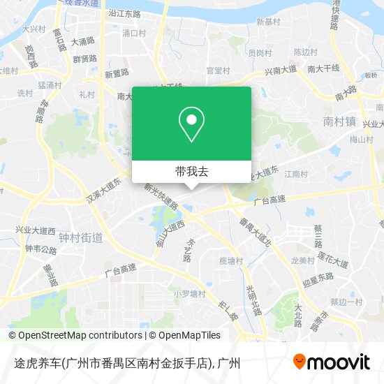途虎养车(广州市番禺区南村金扳手店)地图