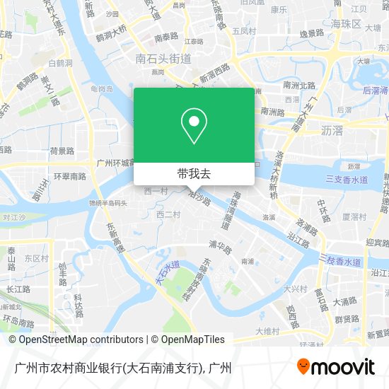 广州市农村商业银行(大石南浦支行)地图