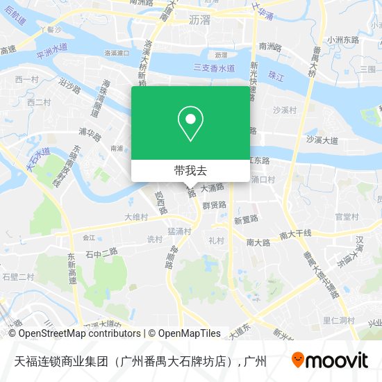 天福连锁商业集团（广州番禺大石牌坊店）地图