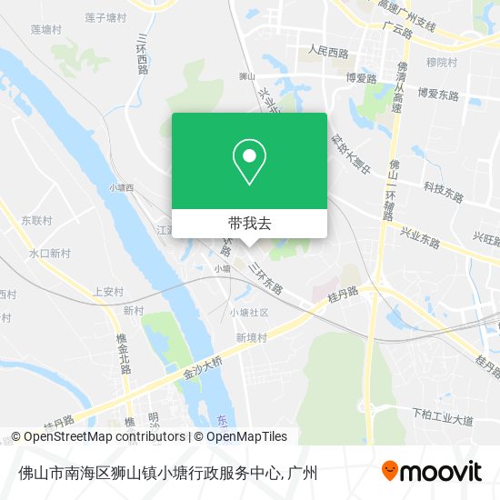 佛山市南海区狮山镇小塘行政服务中心地图