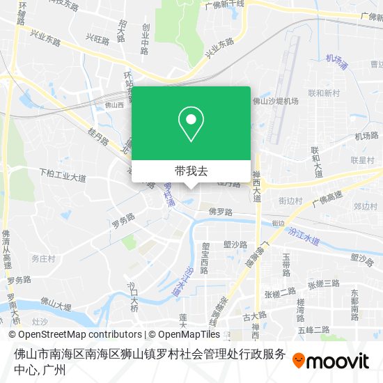 佛山市南海区南海区狮山镇罗村社会管理处行政服务中心地图