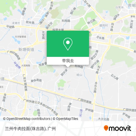 兰州牛肉拉面(珠吉路)地图