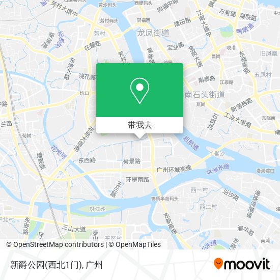 新爵公园(西北1门)地图