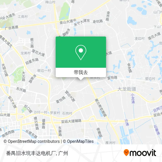 番禺旧水坑丰达电机厂地图