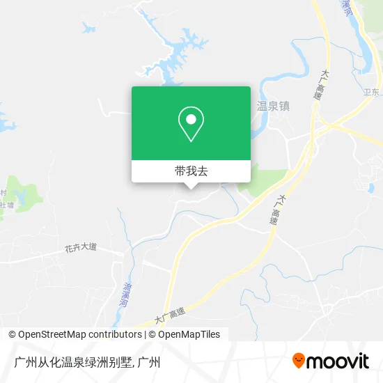 广州从化温泉绿洲别墅地图