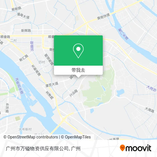 广州市万镒物资供应有限公司地图