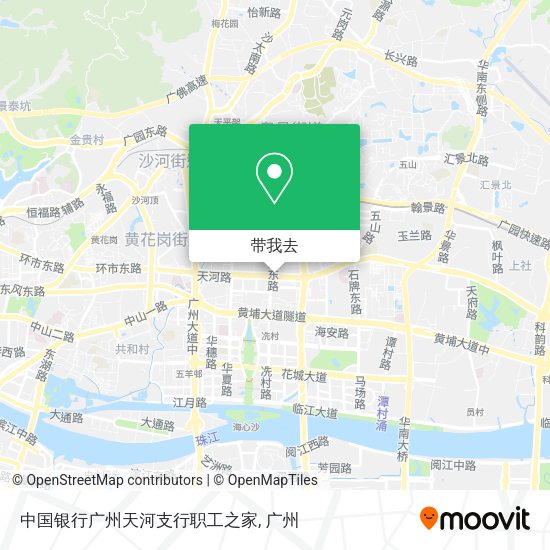中国银行广州天河支行职工之家地图
