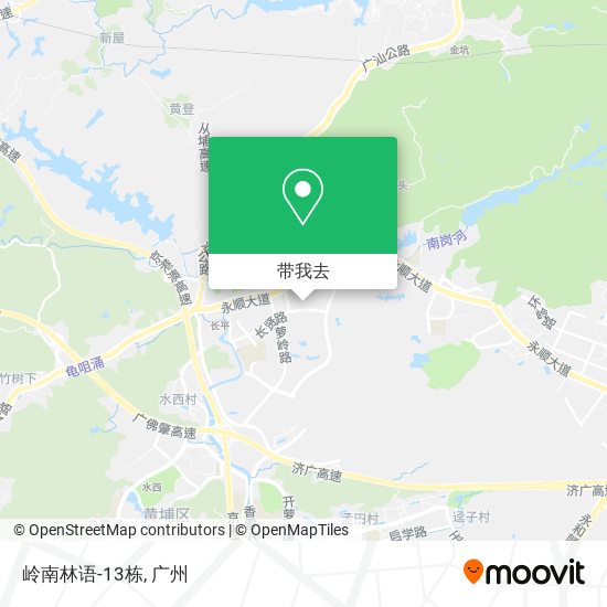 岭南林语-13栋地图