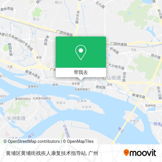 黄埔区黄埔街残疾人康复技术指导站地图