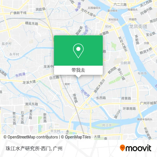 珠江水产研究所-西门地图