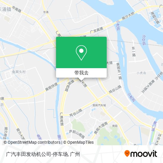 广汽丰田发动机公司-停车场地图