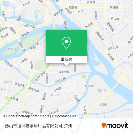 佛山市迪可隆家居用品有限公司地图