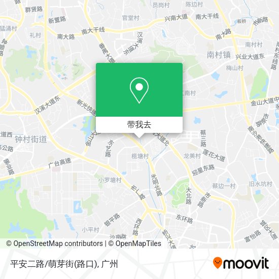 平安二路/萌芽街(路口)地图