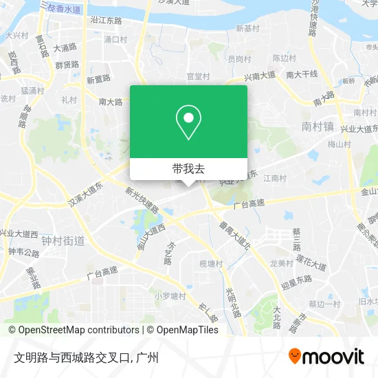 文明路与西城路交叉口地图