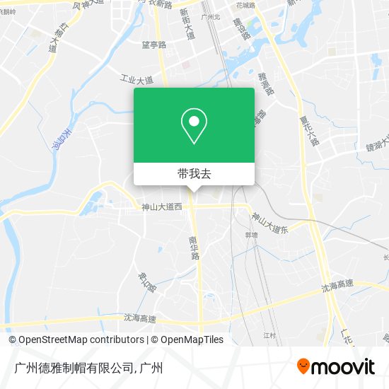 广州德雅制帽有限公司地图