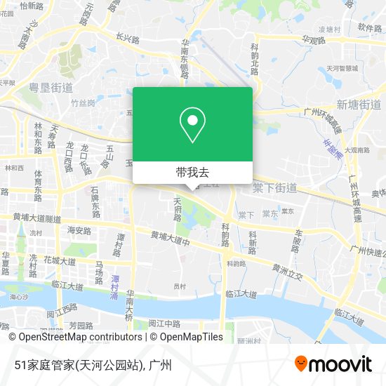 51家庭管家(天河公园站)地图