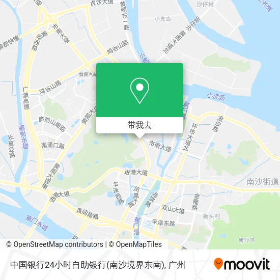 中国银行24小时自助银行(南沙境界东南)地图