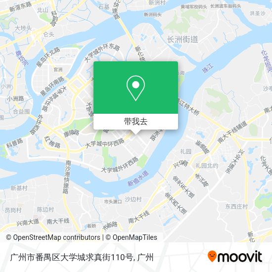 广州市番禺区大学城求真街110号地图