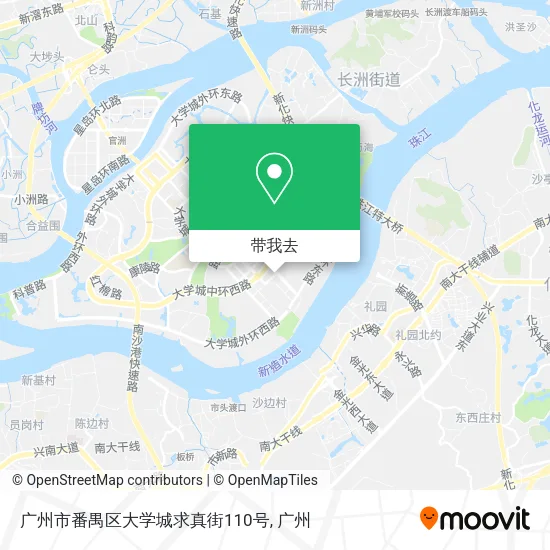 广州市番禺区大学城求真街110号地图