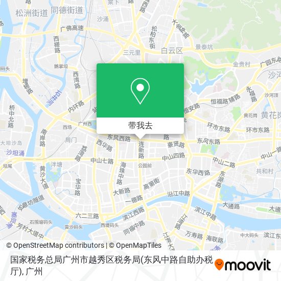 国家税务总局广州市越秀区税务局(东风中路自助办税厅)地图