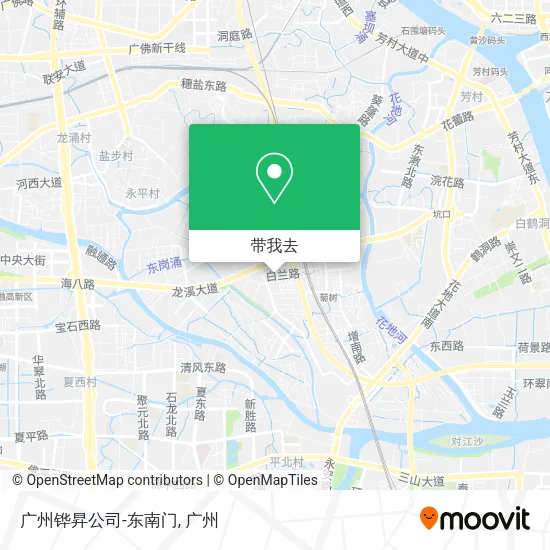 广州铧昇公司-东南门地图