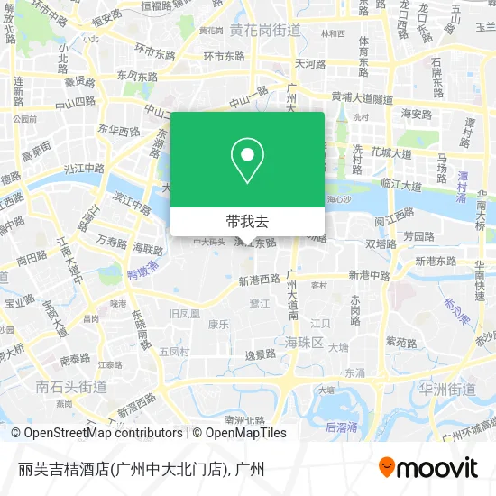 丽芙吉桔酒店(广州中大北门店)地图