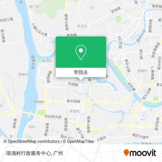 湖涌村行政服务中心地图