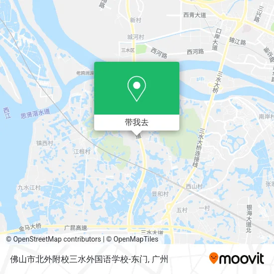 佛山市北外附校三水外国语学校-东门地图